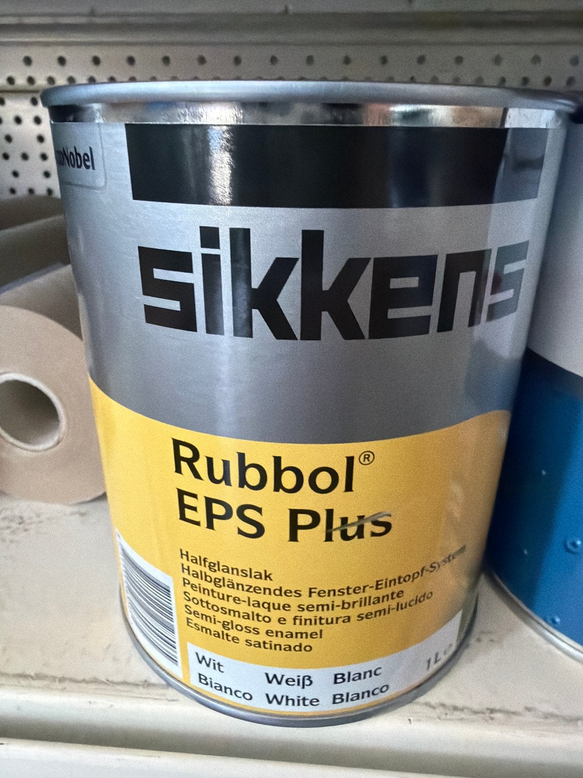 2 potten Sikkens Rubbol EPS Plus wit, 1L per pot, Ophalen of Verzenden, Nieuw