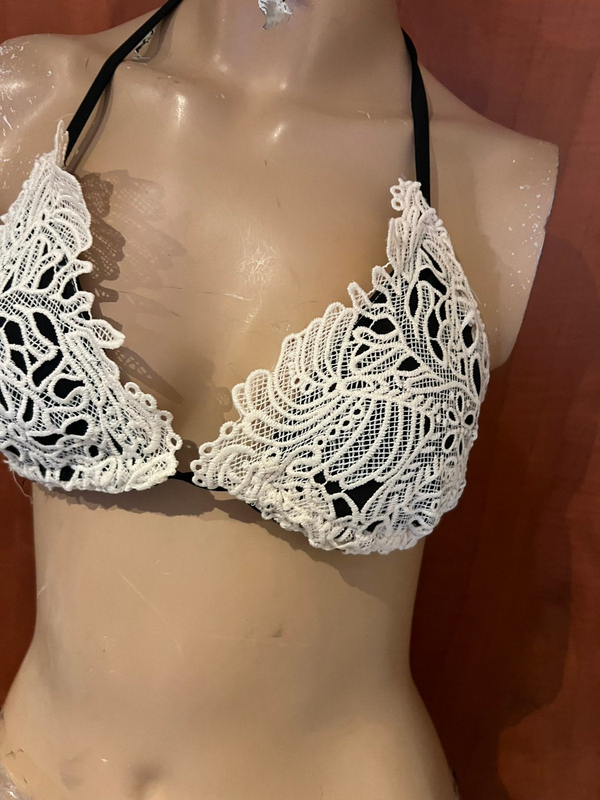 ANTICA SARTORIA bikini met kant s/m origineel zgan, Kleding | Dames, G, Beige, ANTICA SARTORIA, Ophalen of Verzenden