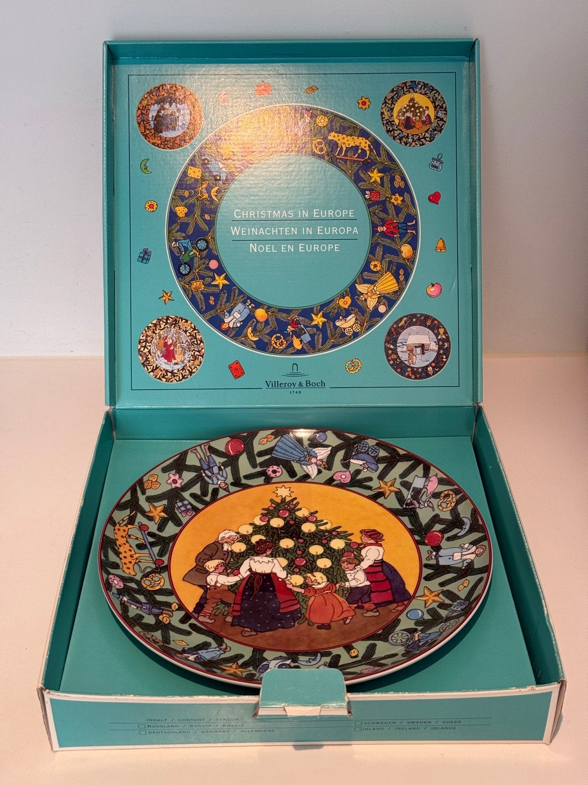 Villeroy & Boch Kerstbord "Christmas in Europe" (1996), Ophalen of Verzenden