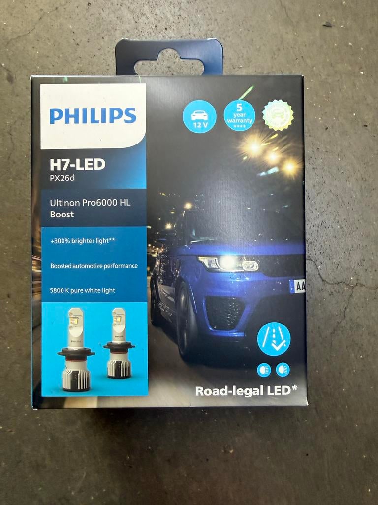 Philips H7-LED Ultinon Pro6000 HL Boost autolampen, Auto-onderdelen, Verlichting, Universele onderdelen, Nieuw, Ophalen of Verzenden