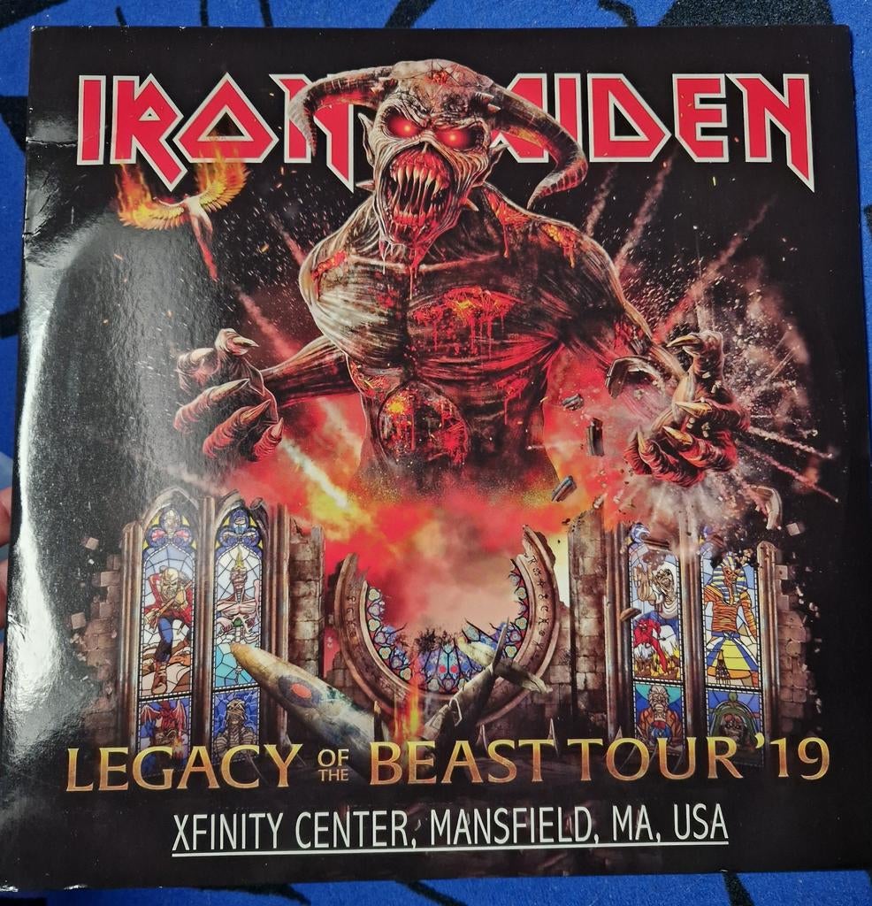 Iron maiden legacy of the beast Xfinity center 3lp, Cd's en Dvd's, Vinyl | Hardrock en Metal, Ophalen of Verzenden, Zo goed als nieuw