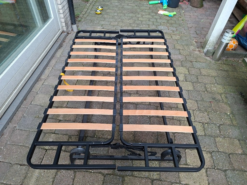 Gratis ikea slaapbank, Ophalen, Gebruikt, Zwart, Tweepersoons