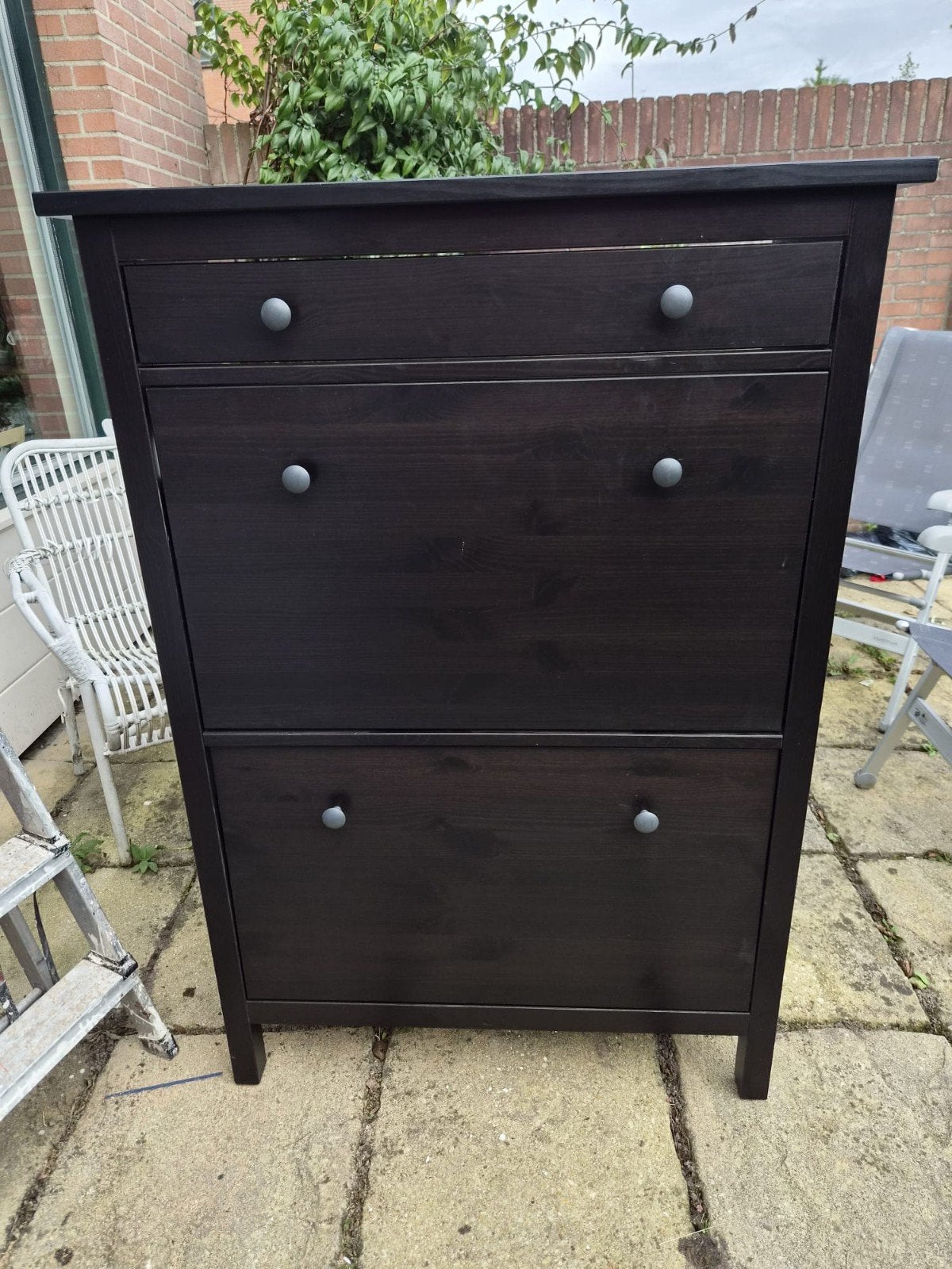 IKEA HEMNES schoenenkast zwartbruin, Ophalen, Gebruikt, Modern, functioneel