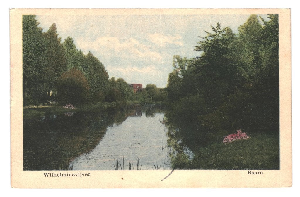 939843 Baarn Wilhelminavijver Utr 1945 Gelopen met postzegel, Verzenden, 1940 tot 1960, Gelopen, Utrecht