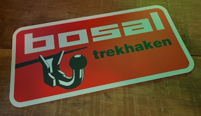 BOSAL trekhaken    reclamebord  30-x 15cm kunststof, Ophalen of Verzenden, Zo goed als nieuw, Auto's