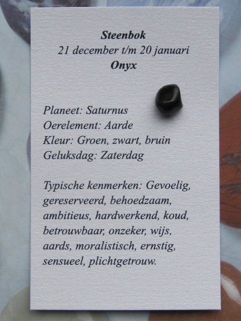 e. (12x) STERRENBEELD MET EDELSTEEN op luxe kaart, Verzenden, Nieuw