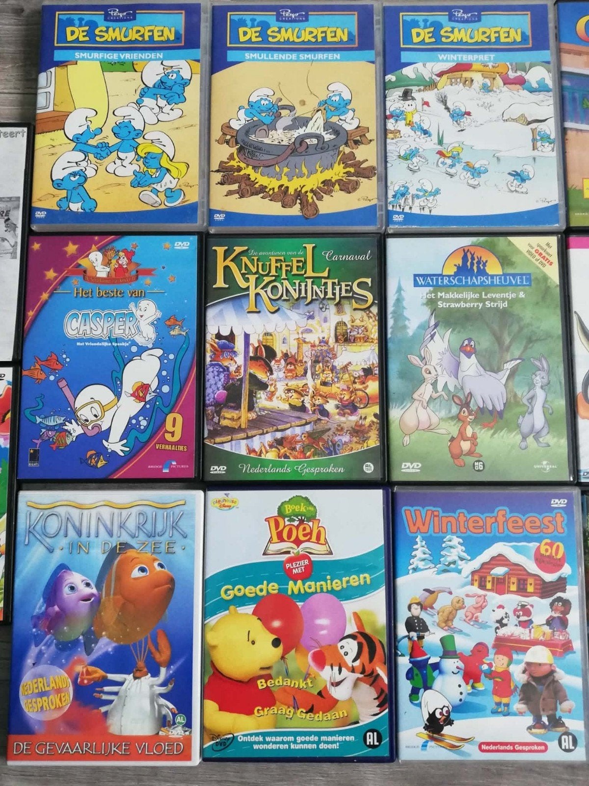 Grote collectie kinderfilms op DVDl, Gebruikt, Animatie, Verzamelbox, Alle leeftijden