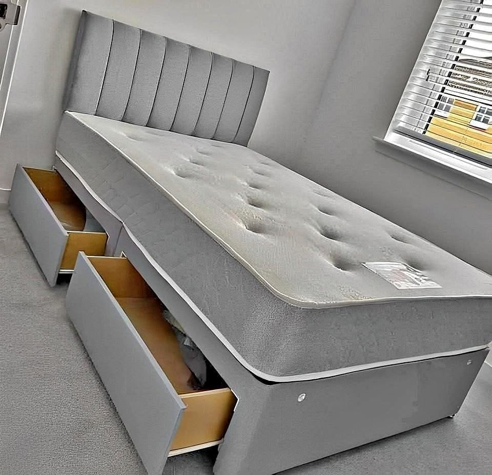 Divan Bed 140x200/160x200 met Matras & Lades, Overige typen, Tweepersoons, Ophalen of Verzenden, Zo goed als nieuw
