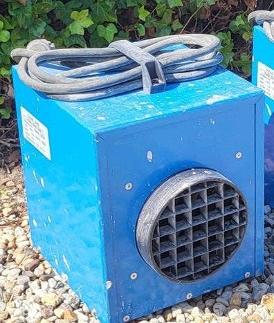 Dryfast DE25 bouwkachel 3kW 230V elektrische heater, Ophalen, Minder dan 60 cm, Kachel, 30 tot 80 cm
