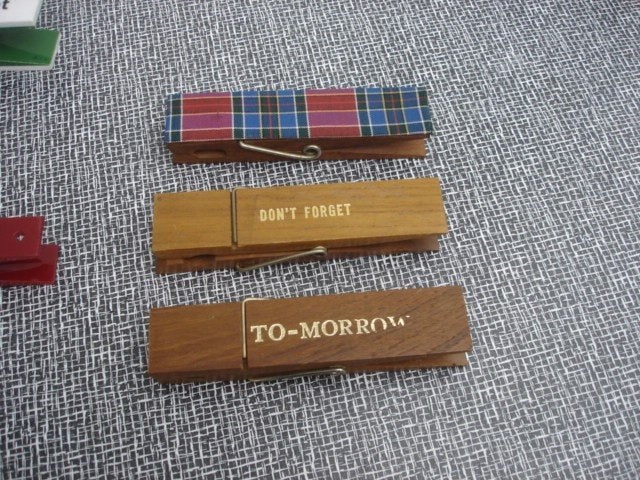 Vintage / Retro Grote wasknijpers [ memory ] jaren 70, Verzamelen, Ophalen of Verzenden, Huis en Inrichting