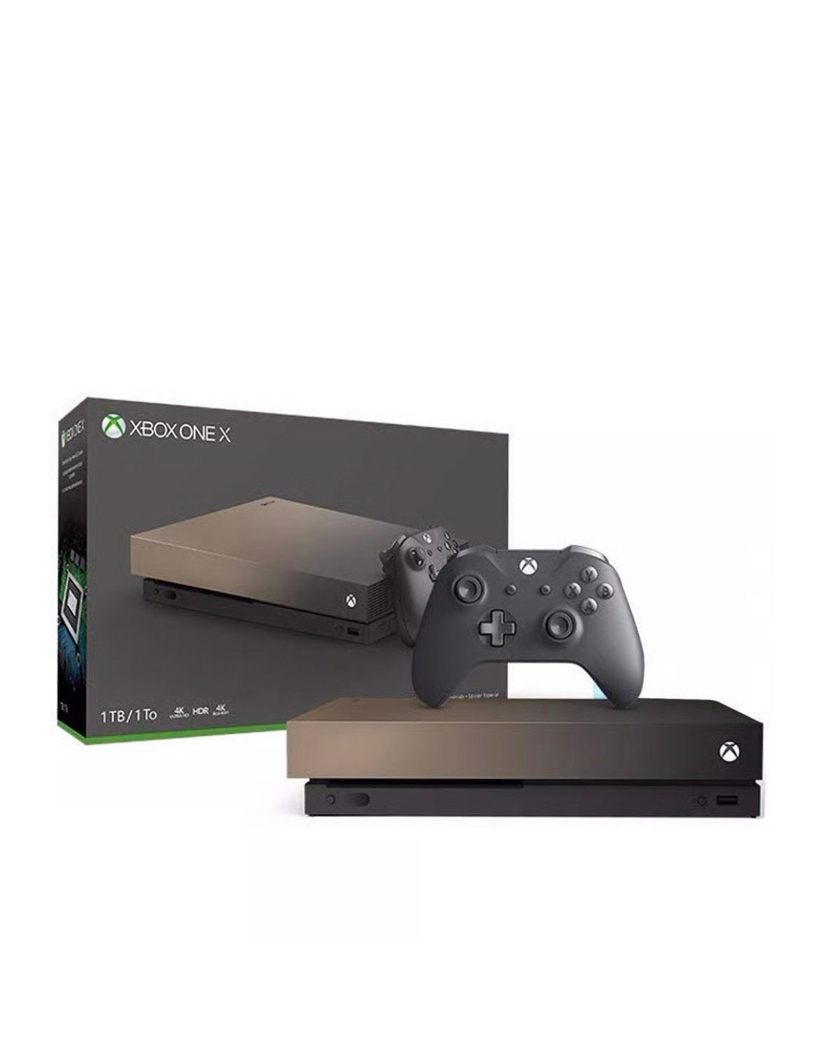 xbox one x 500gb bruin edition te koop, Ophalen, Zo goed als nieuw, 500 GB, Met 1 controller