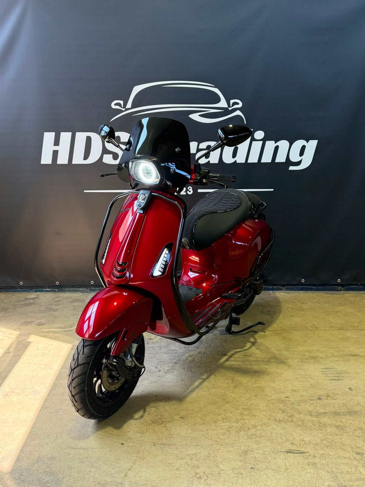 Vespa Sprint 2017 Brom Rosso Fiorano Mono Angel Eye Zelioni, Ophalen, Overige modellen, Maximaal 45 km/u, Zo goed als nieuw