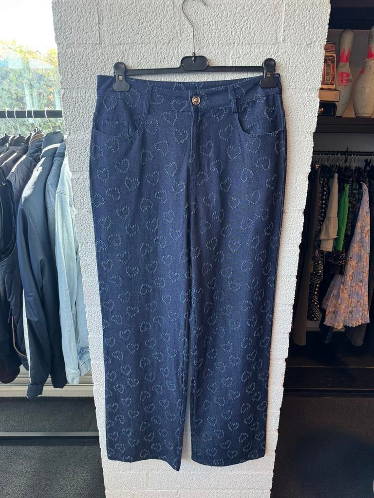 Gimme heart jeans maat L nieuw, Ophalen of Verzenden, Nieuw, Maat 42/44 (L), Blauw
