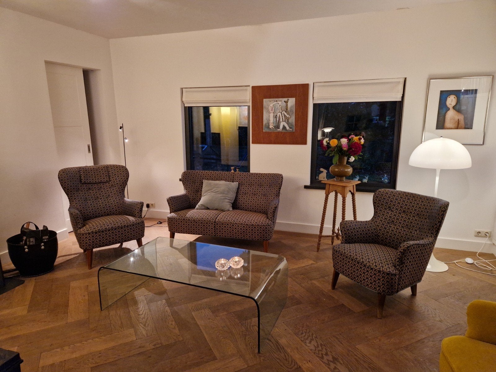 Theo Ruth Artifort bankje en fauteuils jaren 50, Ophalen, Gebruikt, Vintage