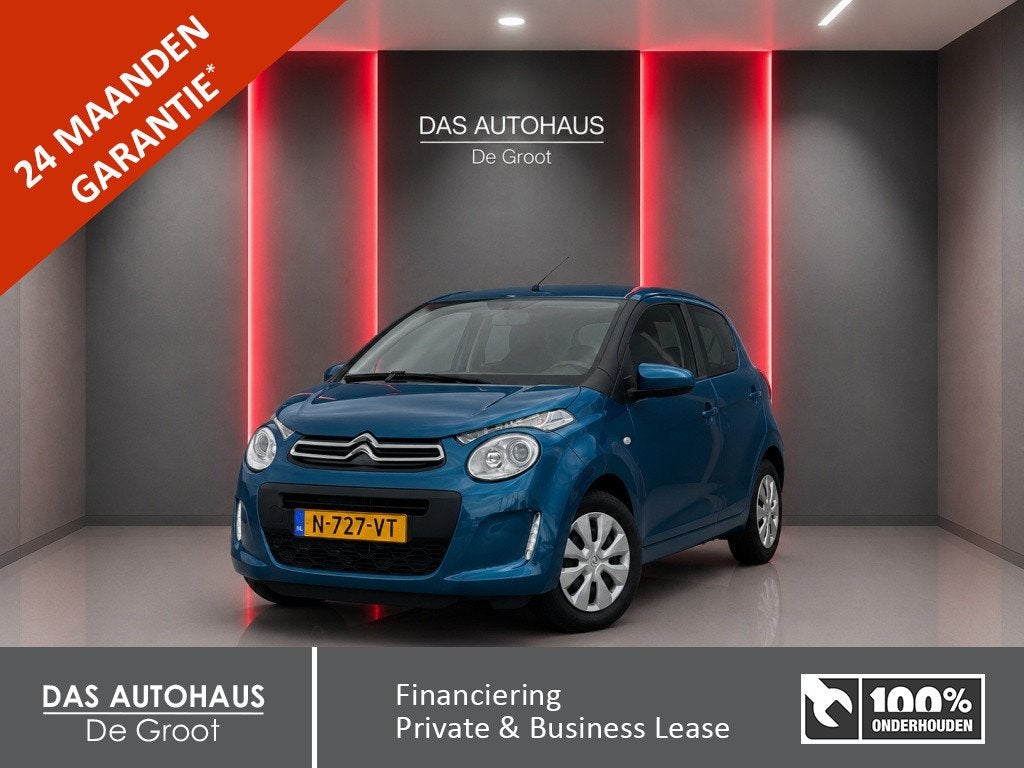 Citroën C1 1.0 VTi 72pk Feel | NL auto | Bluetooth | Airco, Auto's, Keurmerk '100% Onderhouden', 12 maanden, Stof, Gebruikt