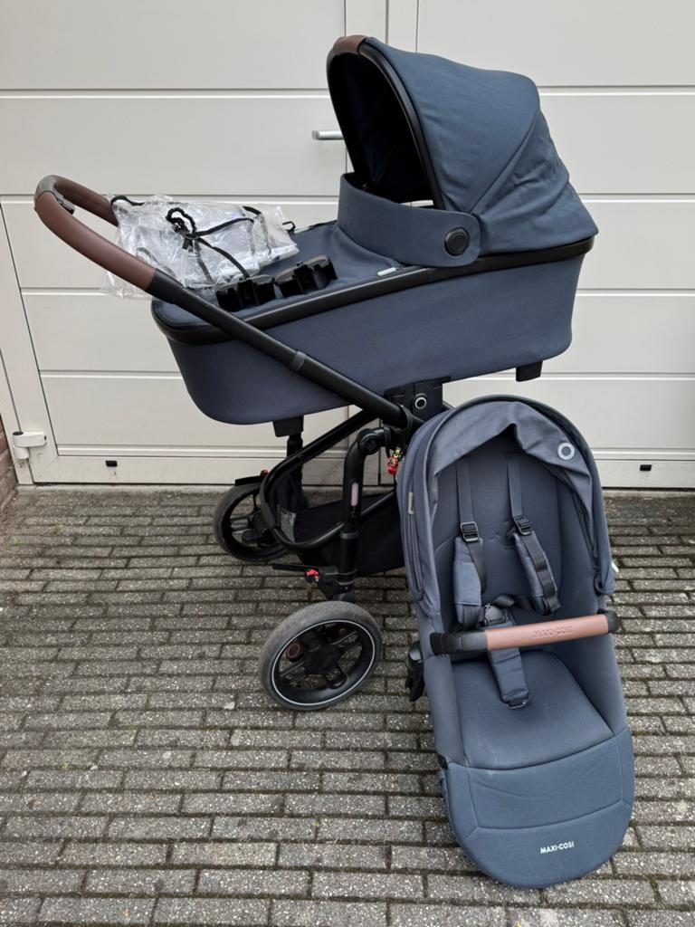 MaxiCosi Plaza+ kinderwagen Graphite, Ophalen, Combiwagen, Maxi-Cosi, Verstelbare duwstang