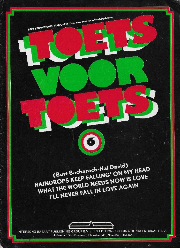Bo13 bladmuziek toets voor toets eenvoudige piano zetting, Gebruikt, Gitaar, Ophalen of Verzenden, Artiest of Componist