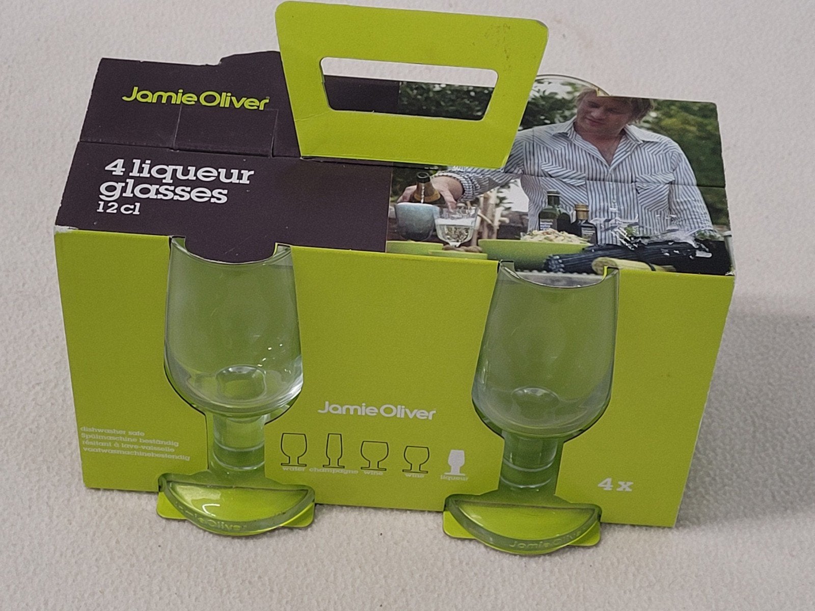 Jamie Oliver likeurglazen set van 4 - 12 cl nieuw, Onbekend, Nieuw, Ophalen of Verzenden, Onbekend