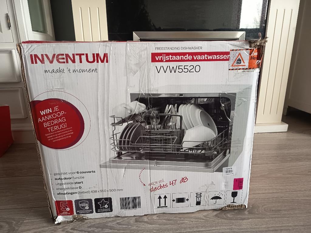 Kleine vaatwasser nieuw in de doos, Witgoed en Apparatuur, Vaatwasmachines, Ophalen, Minder dan 85 cm, Nieuw, 45 tot 60 cm