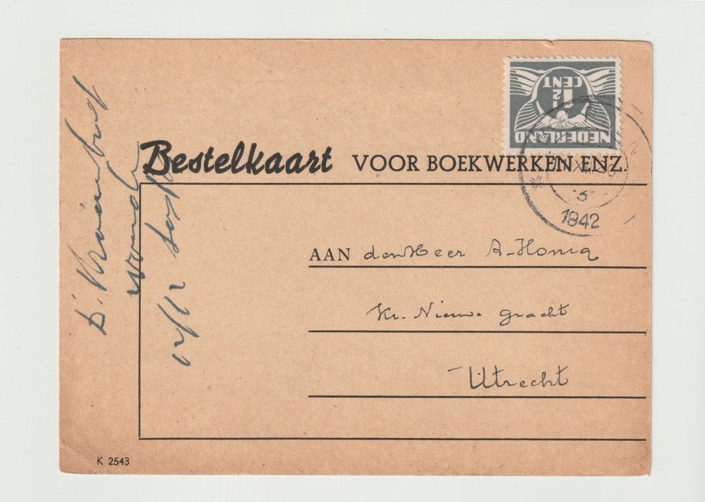 Woerden - Reclame firma briefkaart Kraaijenbrink * 260607-25, Ophalen of Verzenden, 1940 tot 1960, Gelopen, Utrecht