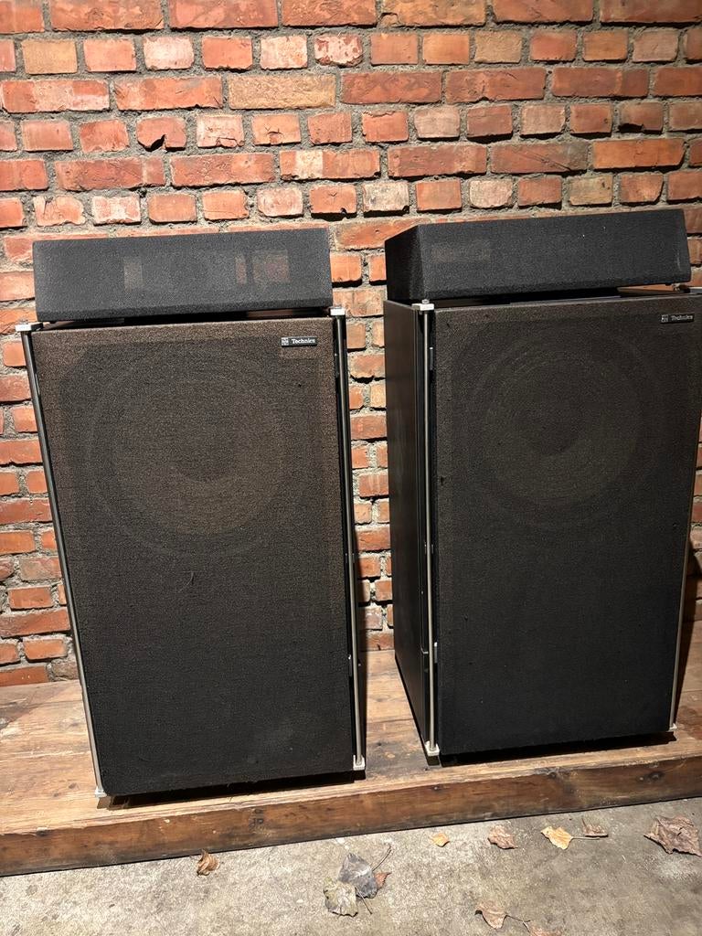 Technics SB-6000 Linear Phase Originele Vintage Speakers, Zo goed als nieuw, 120 watt of meer, Front, Rear of Stereo speakers