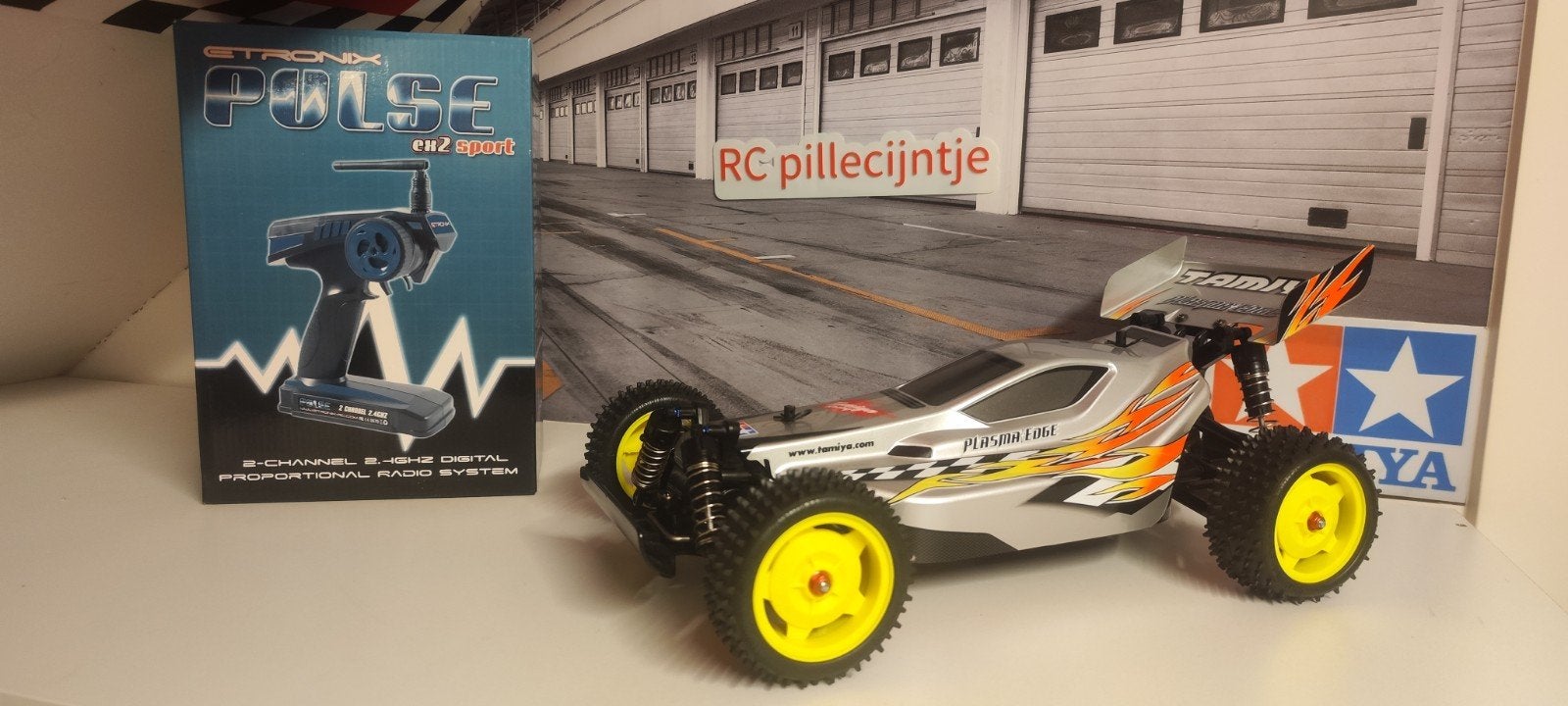 Tamiya vintage Plasma edge RTR., Hobby en Vrije tijd, Modelbouw | Radiografisch | Auto's, Ophalen of Verzenden, Gebruikt, Auto offroad