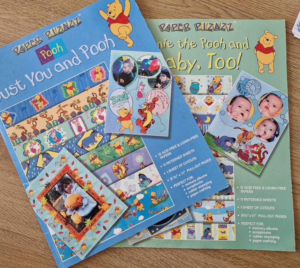 2 Disney Winnie the Pooh hobby boeken papier, Hobby en Vrije tijd, Ophalen of Verzenden, Nieuw, Papier of Karton, Overige merken