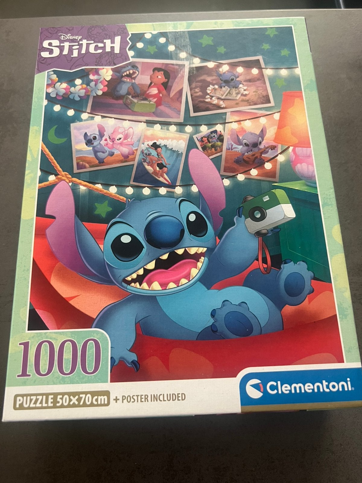 Clementoni puzzel 1000 stukjes Disney Lilo & Stitch, Ophalen of Verzenden, 500 t/m 1500 stukjes, Zo goed als nieuw