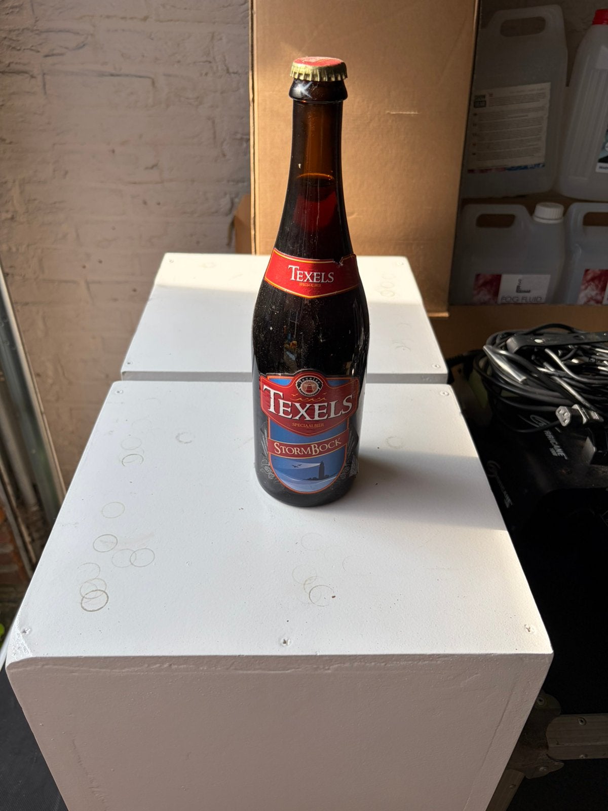 Texels Stormbock 75cl 2016, Verzamelen, Biermerken, Zo goed als nieuw, Flesje(s), Overige merken, Ophalen