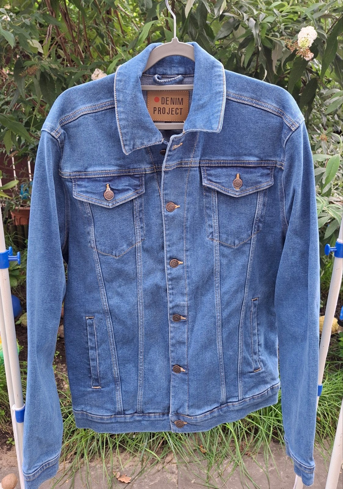 heren spijkerjas, Ophalen of Verzenden, Zo goed als nieuw, Blauw, Denim