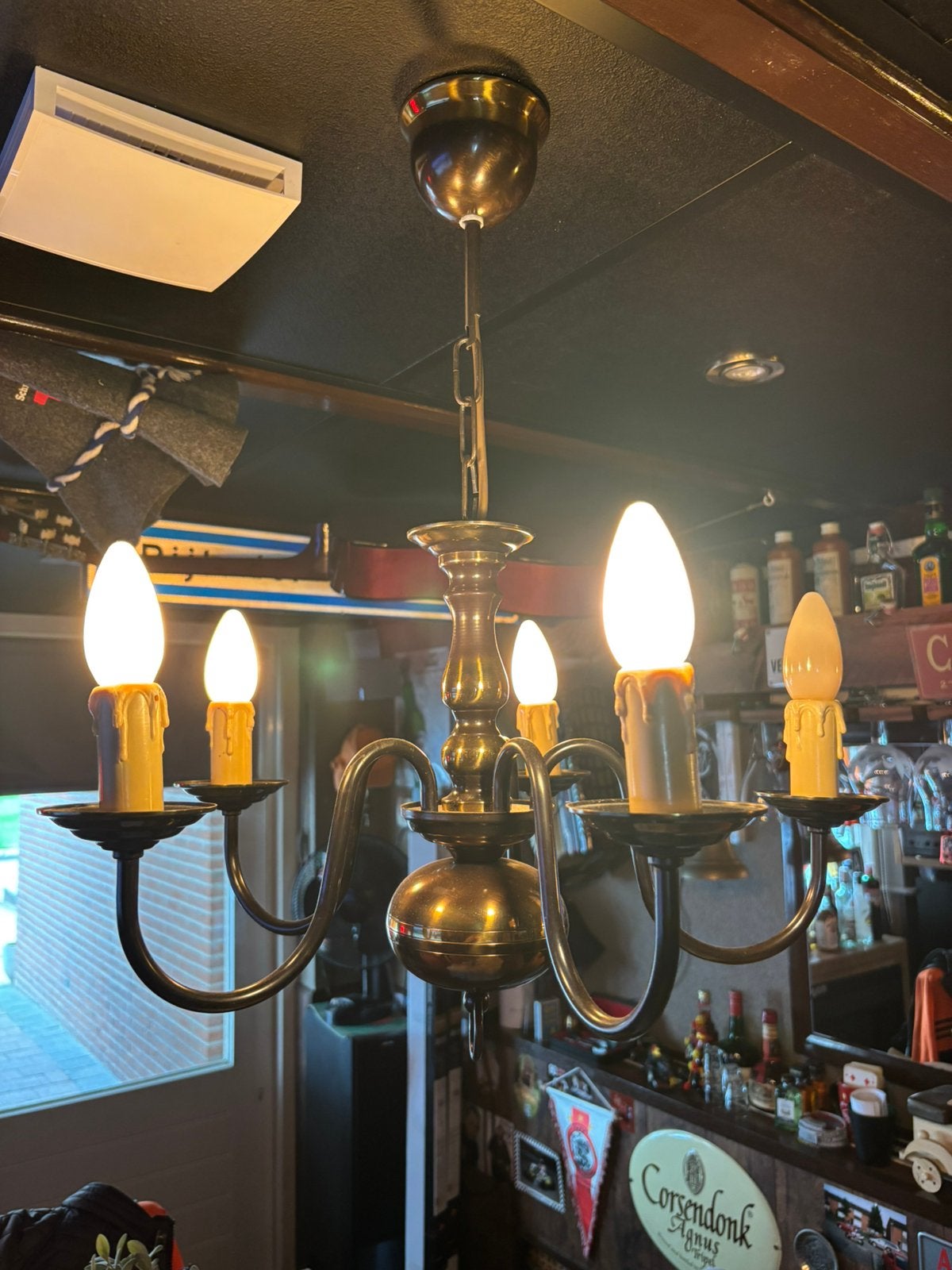 Kroeg hanglamp, Ophalen of Verzenden, Zo goed als nieuw, Minder dan 50 cm