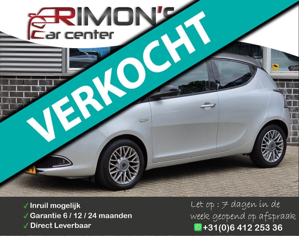 Lancia Ypsilon 0.9 TwinAir Platinum Leder Airco Apk Tm 11-20, Auto's, Voorwielaandrijving, Euro 5, 86 pk, Gebruikt