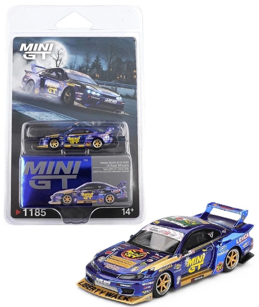 Nissan Silvia (S15) van Mini GT 1/64 LB-Super Silhouette, Hobby en Vrije tijd, Modelauto's | Overige schalen, Ophalen of Verzenden