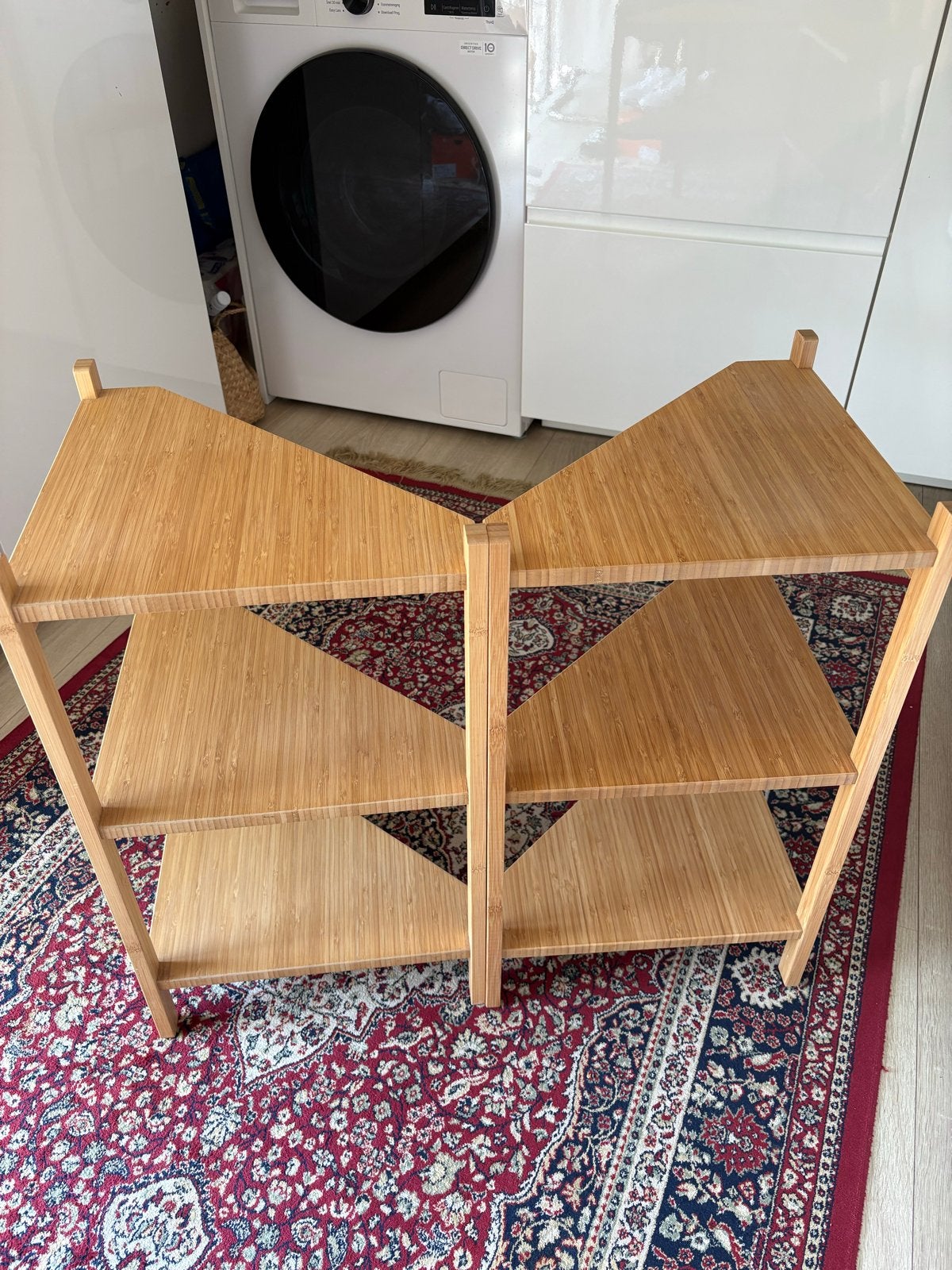 IKEA Bamboe Badkamer Planken - 2 Hoekplanken, Ophalen, Minder dan 50 cm, Overige typen, Zo goed als nieuw