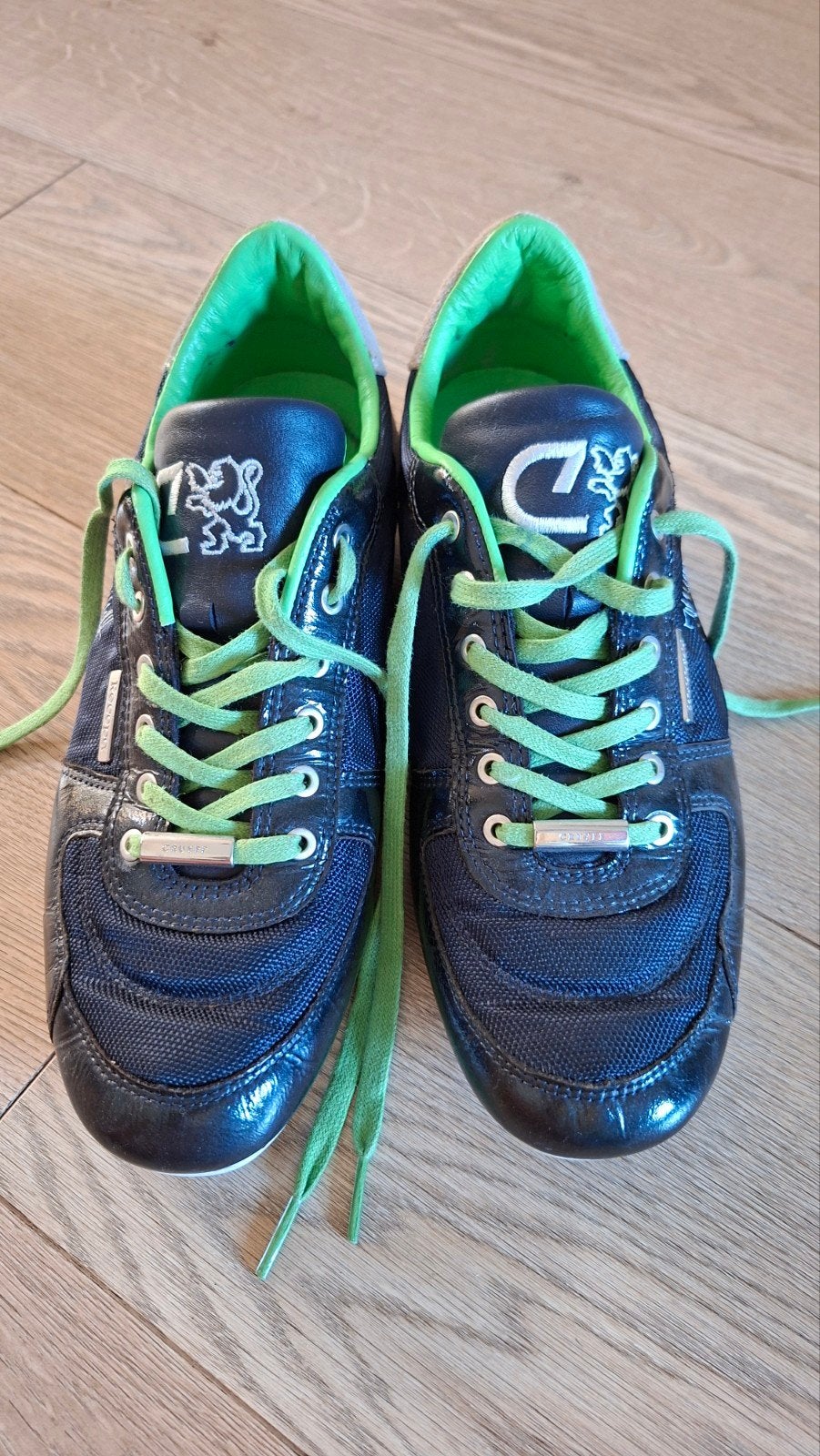 Cruyff Sneakers Zwart/Groen Maat 42 vallen als 41, Ophalen of Verzenden, Zwart
