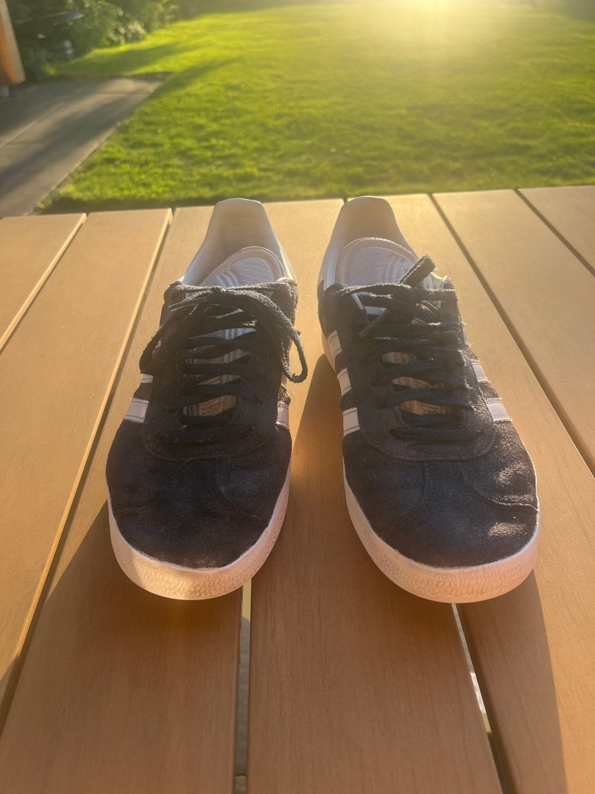 Adidas Gazelle sneakers - Maat 40 - Donkerblauw, Ophalen of Verzenden, Gedragen, Blauw, Sneakers of Gympen