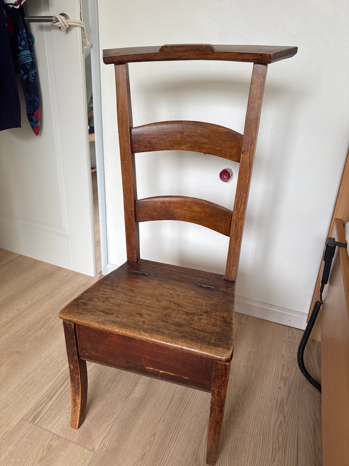 Antieke houten bidstoel / knielbankje, Ophalen of Verzenden