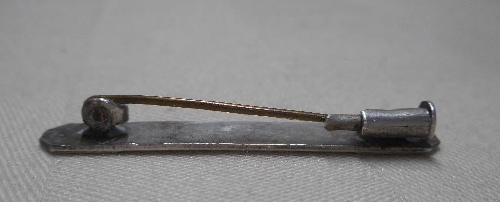 Zilveren Antiek broche BEBE nr.680, Sieraden, Tassen en Uiterlijk, Antieke sieraden, Verzenden, Zilver, Broche