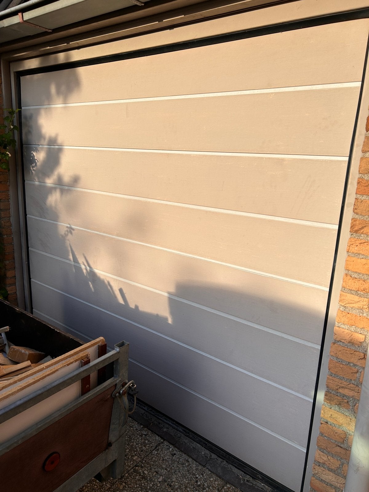 Novoferm Sectionaal Garagedeur met Motor - 228x205 cm, Ophalen, Gebruikt, 120 cm of meer, Garagedeur