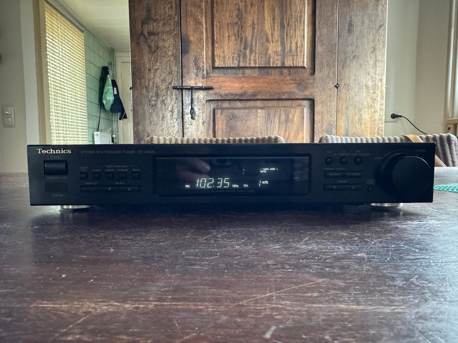 Technics ST-X302L Stereo Synthesizer Tuner, Ophalen, Gebruikt, Analoog