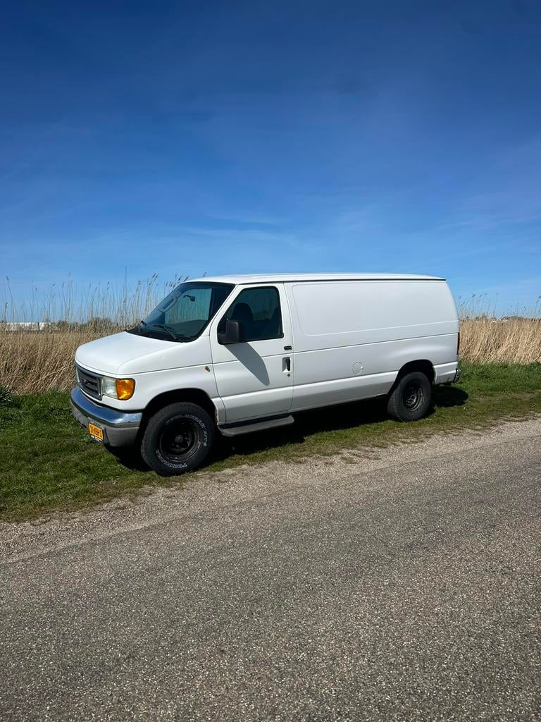Ford E350 bus 2006 6,0 diesel, Automaat, Wit, Origineel Nederlands, Diesel