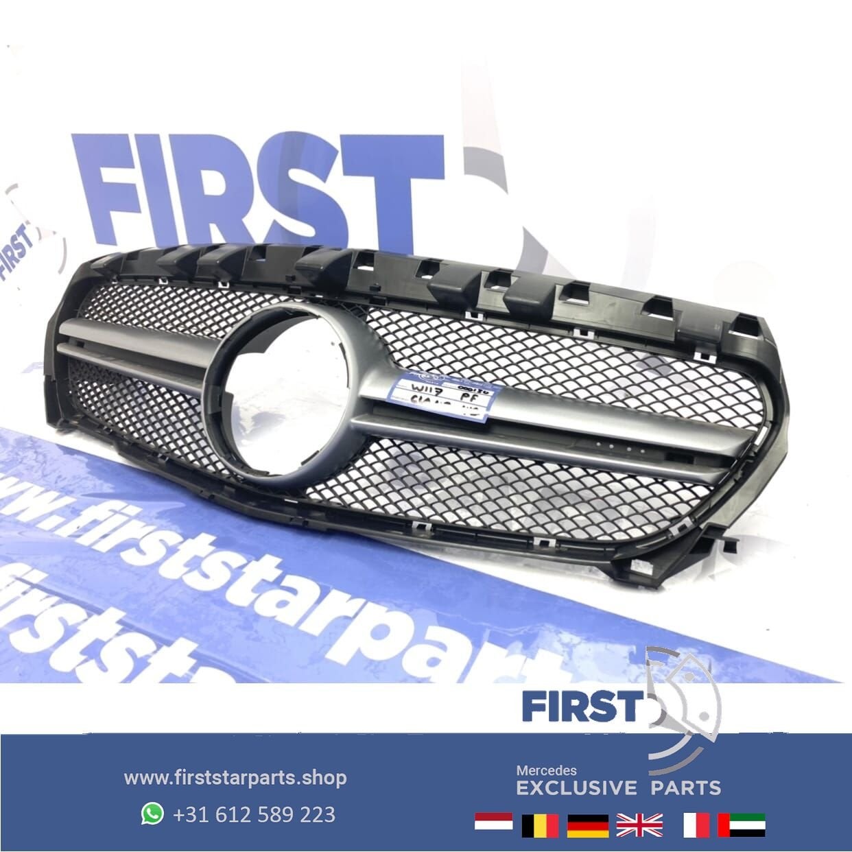 W117 C117 CLA 45 AMG GRIL origineel Mercedes CLA 2013-2016, Gebruikt, -, Ophalen of Verzenden, Bumper