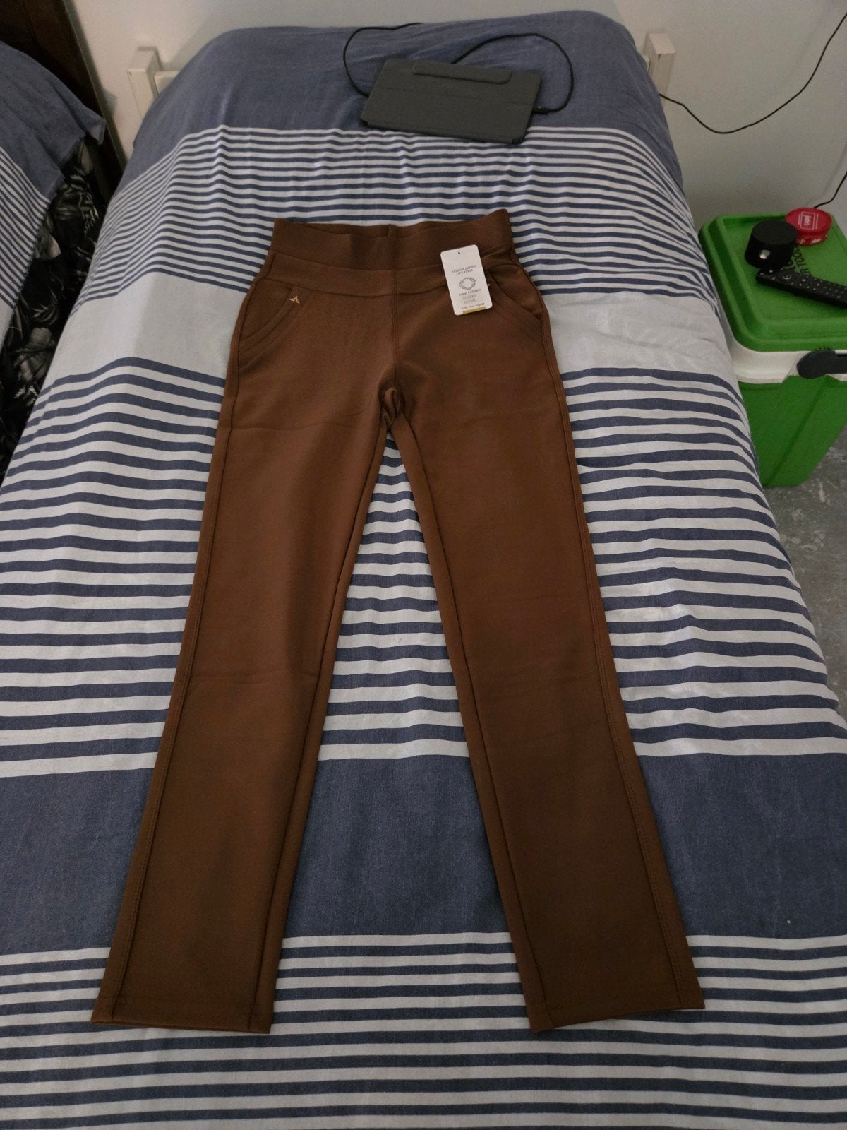 Nieuwe Annou Fashion Broek - Maat L/XL -mocca Bruin, Bruin, Maat 42/44 (L), Nieuw, Ophalen of Verzenden