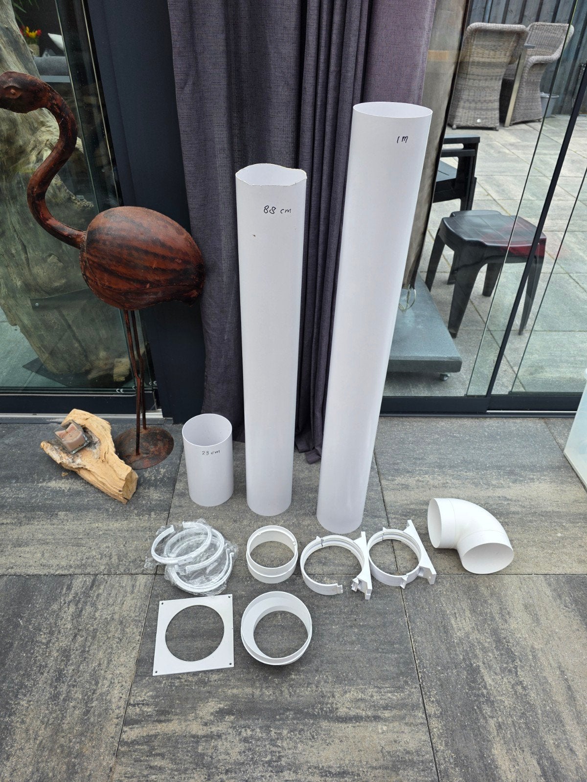 Afzuigkapbuis / Ventilatiebuis met accessoires, Ophalen of Verzenden