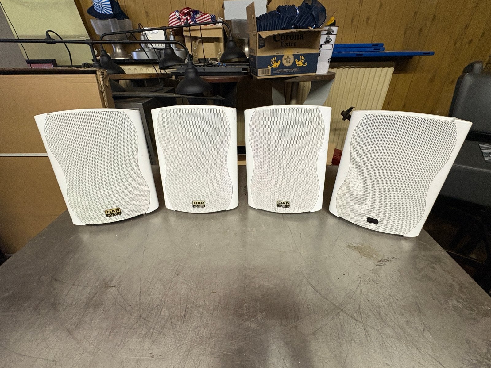 DAP Audio PSS-102 Speakerset - Wit (4 stuks), Overige merken, Gebruikt, Speakerset, Ophalen of Verzenden