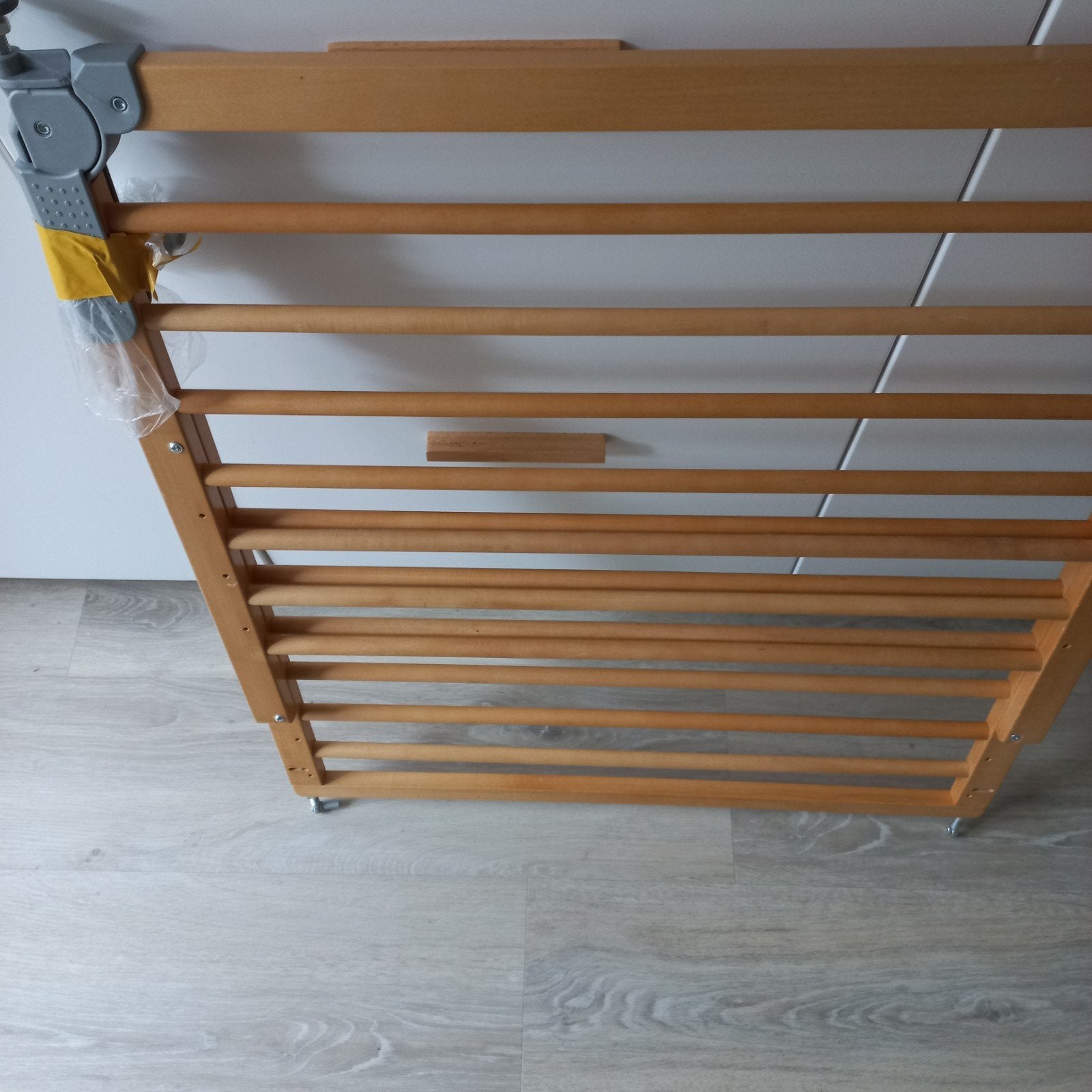 Houten traphekje, Kinderen en Baby's, Traphekjes, Ophalen, Zo goed als nieuw, Hout, 100 tot 115 cm