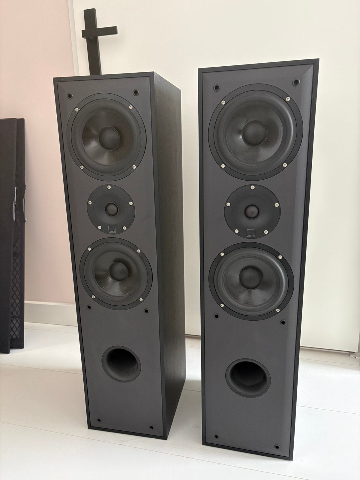 Dali Blue 5005 Speakers zwart, Gebruikt, 60 tot 120 watt, Front, Rear of Stereo speakers, Ophalen