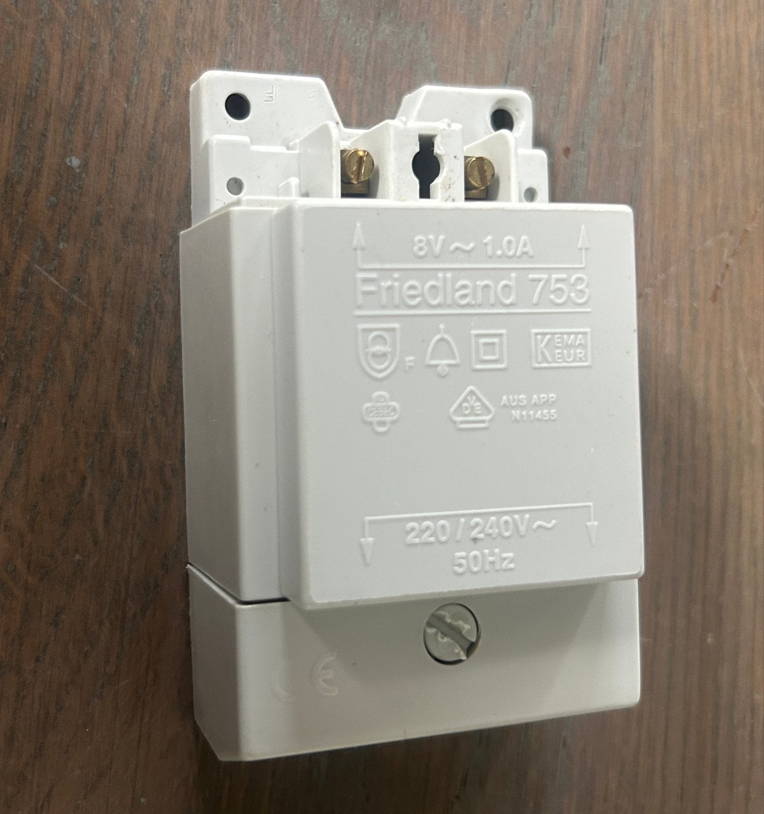 Friedland 758 / Honeywell D753 Deurbeltransformator 8V, Ophalen of Verzenden, Gebruikt, Bedraad