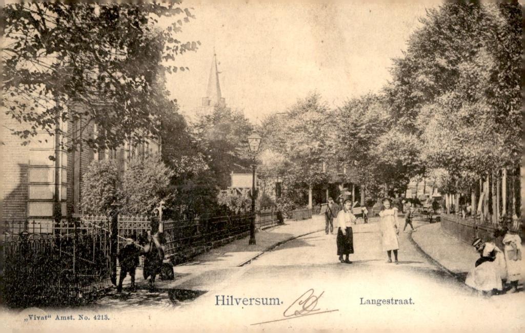 Hilversum Langestraat Vivat no 4213 # 234, Verzenden, Voor 1920, Gelopen, Noord-Holland