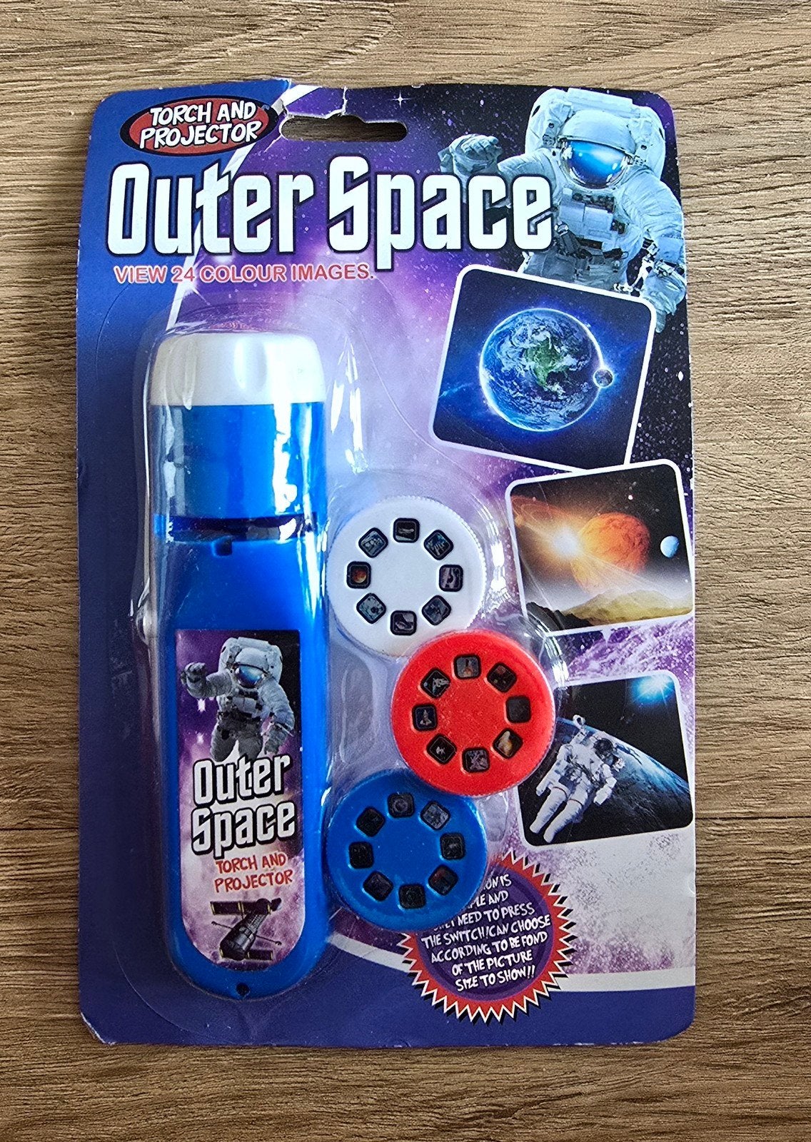 Buitenaardse Ruimte Zaklamp & Projector met 24 Afbeeldingen, Ophalen of Verzenden, Nieuw, Jongen of Meisje